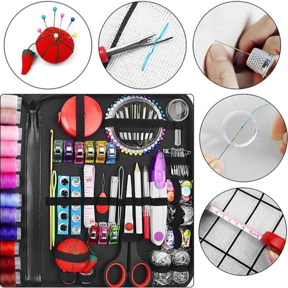 Sewing kit, 229 pcs Sewing Accessories, Friendly for Beginner and Professional f - Picture 3 of 8
